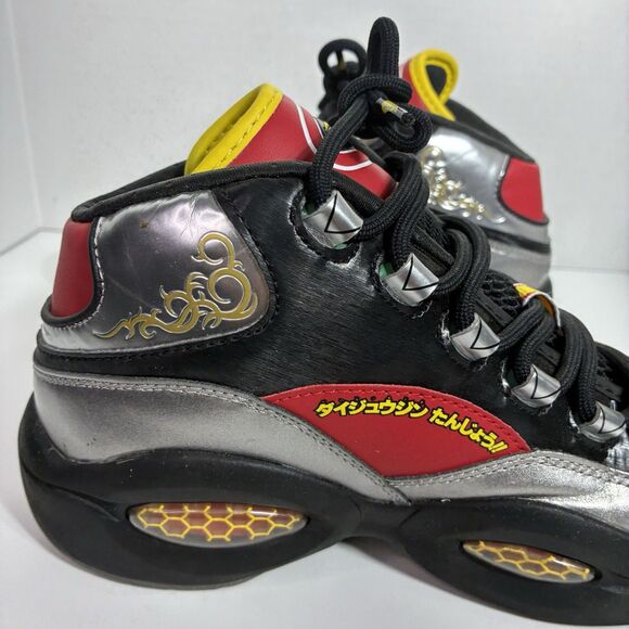 Reebok x Power Rangers Question Mid Shoes Size 7 Voltron Megazord Rare GY0590 - Picture 9 of 16